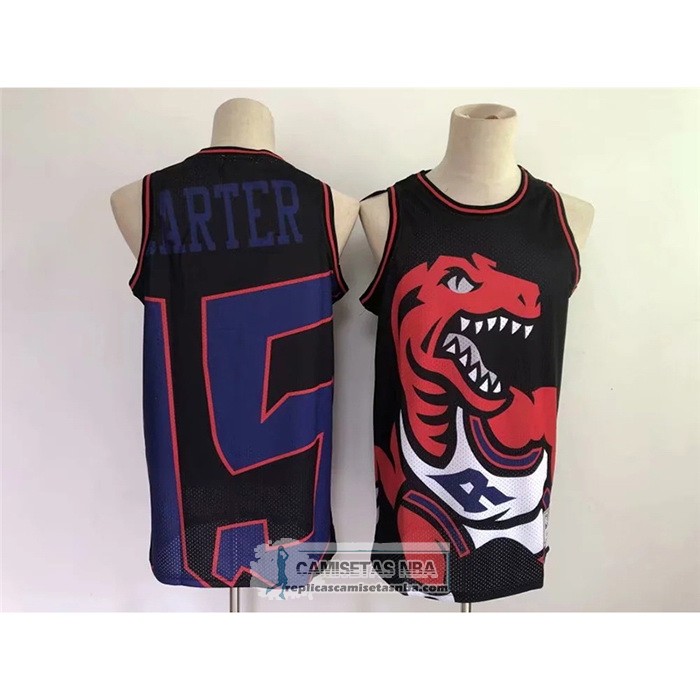Camiseta Toronto Raptors Vince Carter Mitchell & Ness Big Face Negro